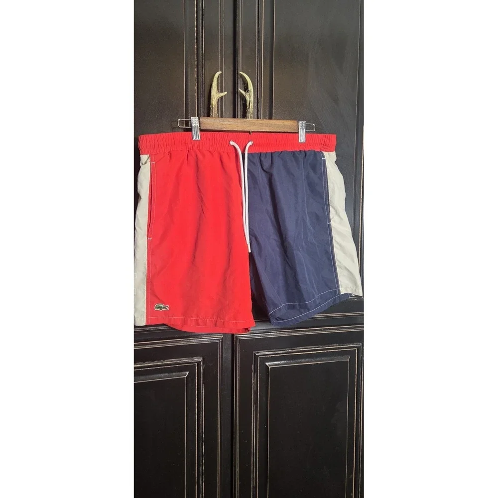 Vintage, Y2K, Lacoste Swim Trunks Xl, Summer, Beach, Vacation, Preppy